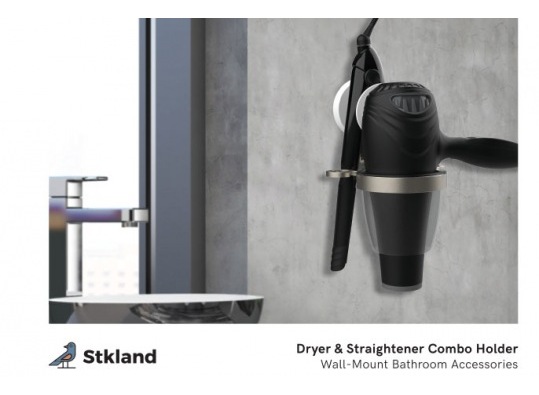 Dryer & Straightener Combo Holder